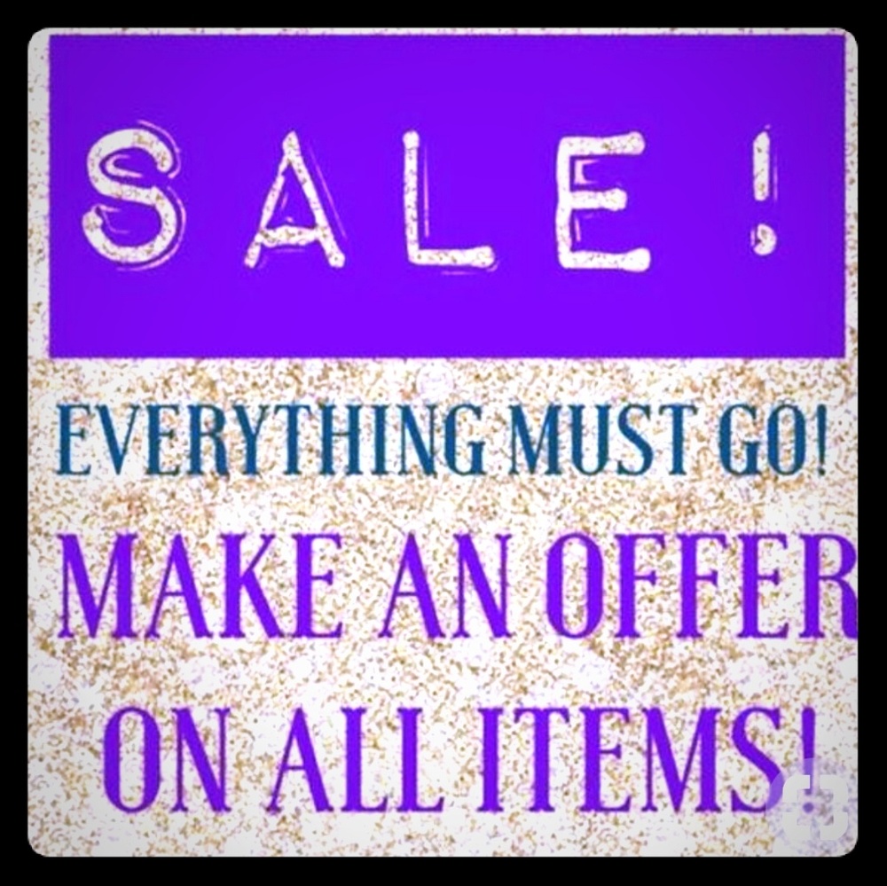 Sale! Everything must go